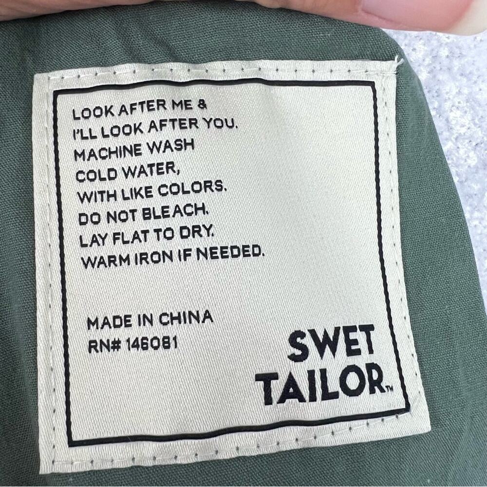 Swet Tailor Shorts The Everyday Chino Jersey Olive Pockets Stretch Golf 29 NEW - Picture 10 of 15